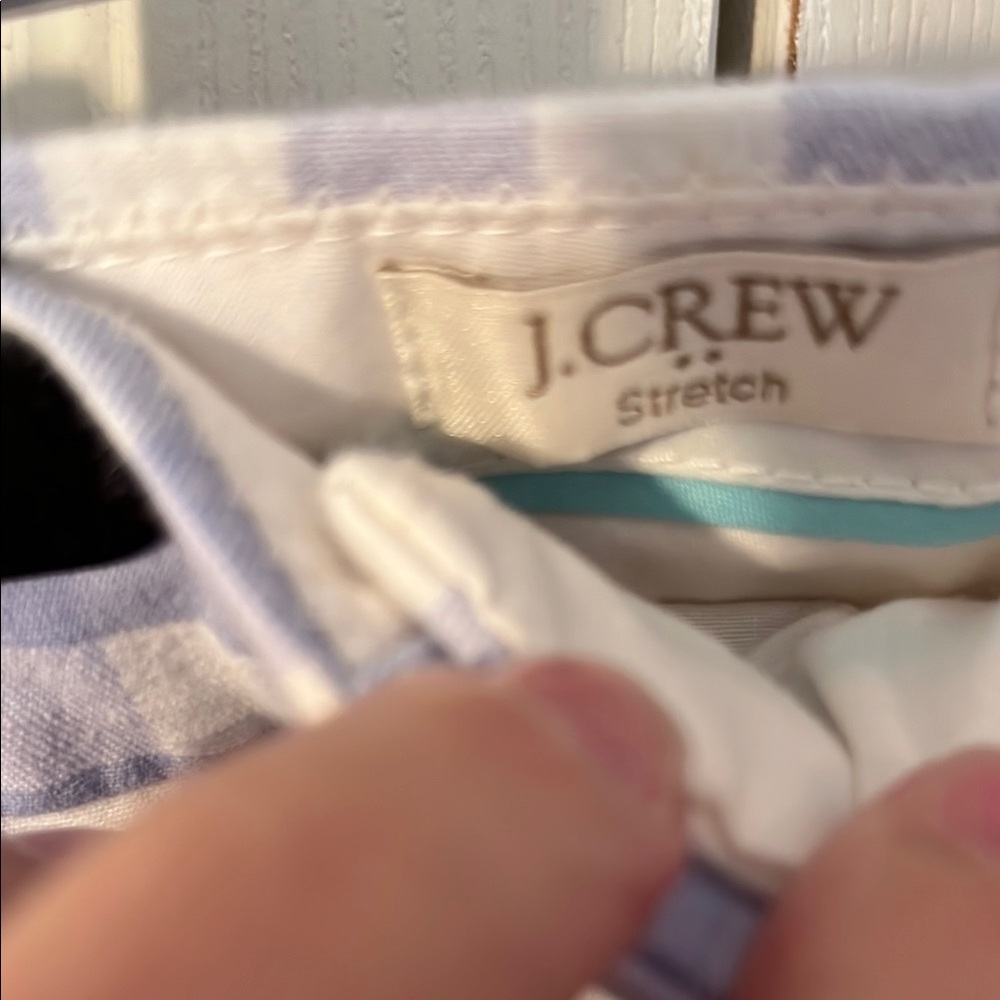 J. Crew Blue and White Gingham Bermuda Shorts - Picture 2 of 4